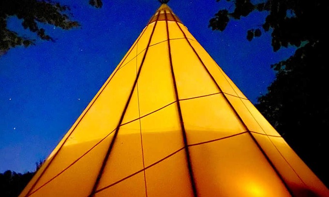 Valenciennes Apartment | Cosy Tipi on Stilts by Pond: Sleeps 4, Nature Retreat, Wood Stove, Fishing, Petanque, Near Lille