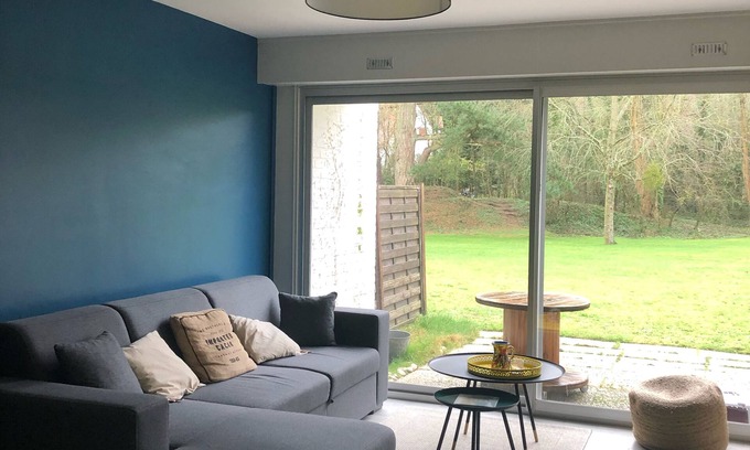 Hardelot-Plage Cottage | Cottage in residence with view on a private park