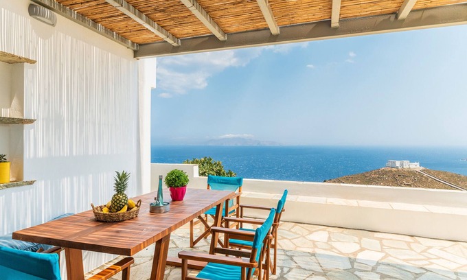 Tinos House | Country House 'Allegro' with Sea View, Wi-Fi and Air Conditioning