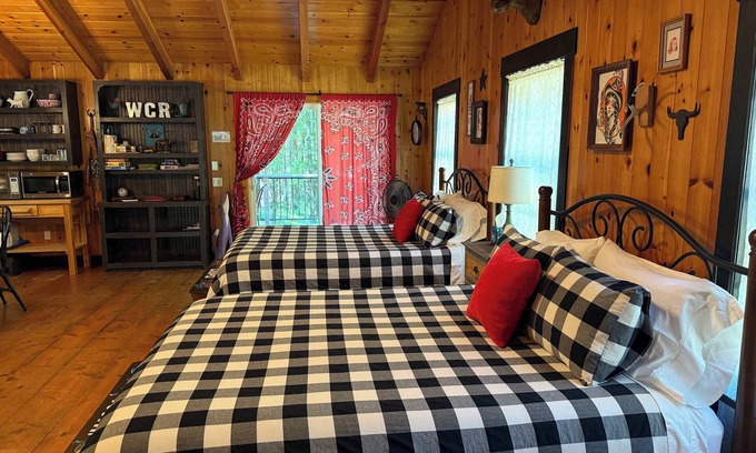 Selma Apartment | Cowgirl Cabin 2 Queens AC W/D Wi-Fi