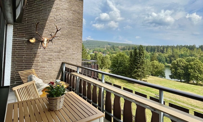 Hahnenklee Condo | Cozy 5 star apartment with a dream view. Hiking trails and bathing lake nearby.