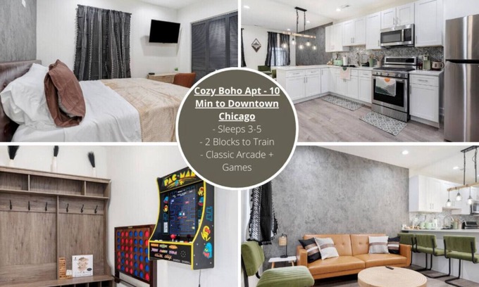 Little Village Apartment | Cozy Boho Chicago - 10 Minutes to Downtown Chicago