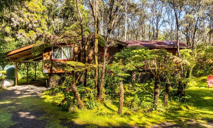 Volcano Cabin | Cozy Cabin in Volcano Village minutes from Volcano Park entrance.