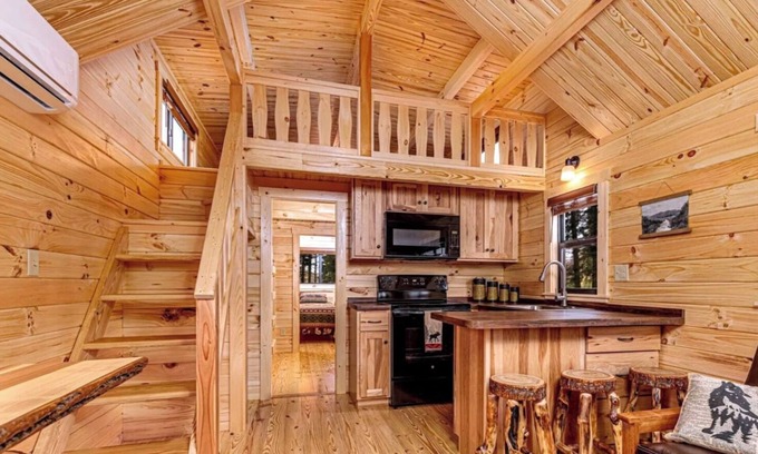 Hector Cabin | Cozy Cabin on Seneca Wine Trail Vineyard View 3