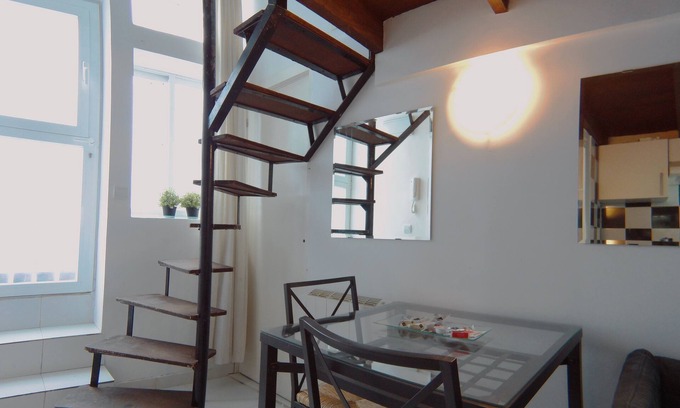 Tetuan Apartment | Cozy, Compact 23m2 Duplex With Double Bed CBA8