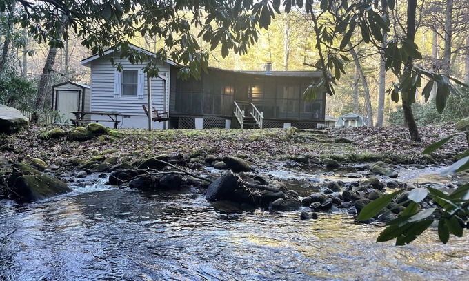 Highlands Cabin | Cozy Creek Cabin Near Highlands, NC: Relax or Adventure - You Choose!