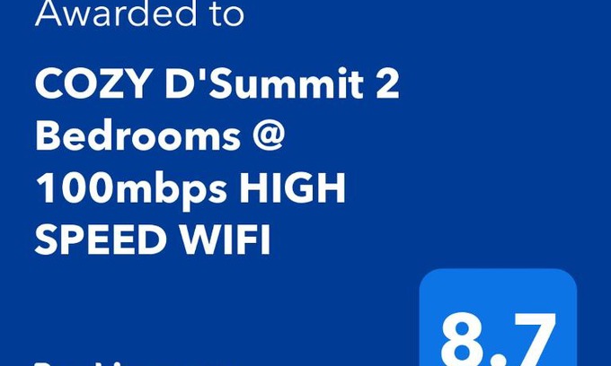 Kempas Apartment | COZY D'Summit 2 Bedrooms @ 100mbps HIGH SPEED WIFI