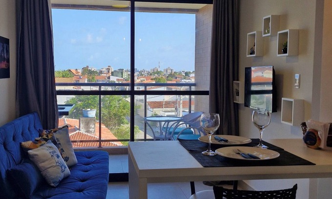 Monte Castelo Apartment | Cozy flat with hammock, balcony, sea view and 5 minutes from the beach