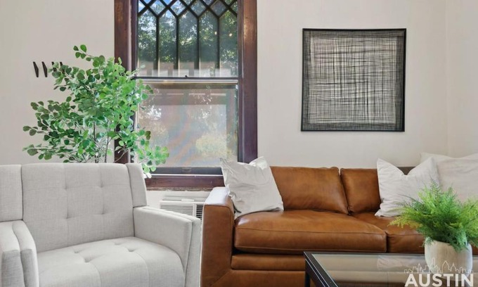 North University Apartment | Cozy Mid-Century Modern Vibes in Central Location