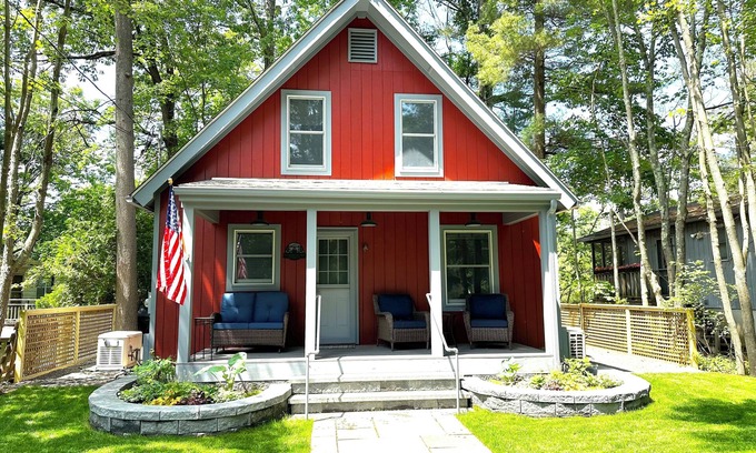 Copake Cottage | Cozy Red Cottage on Robinson Pond nestled between the Berkshires and Catskills.