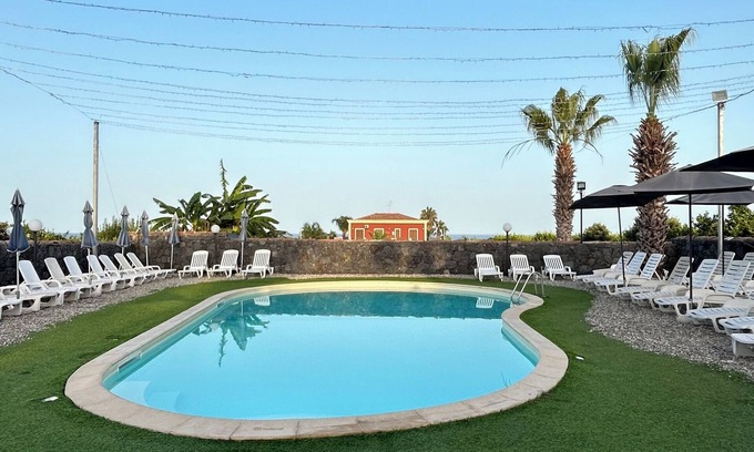 Santa Tecla Villa | COZY RUSTIC WITH ETNA VIEW WITH POOL PRIVATE INDOOR PARKING SPACE
