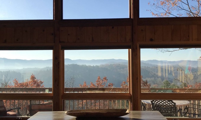 Brevard Cabin | Cozy + Secluded 180 Degree Mountain View Cabin. Spring is here!