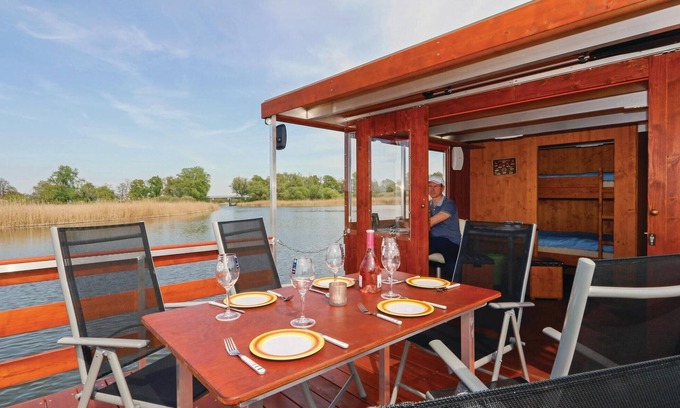 Loitz Boat Rental | Cozy ship in Loitz with WiFi