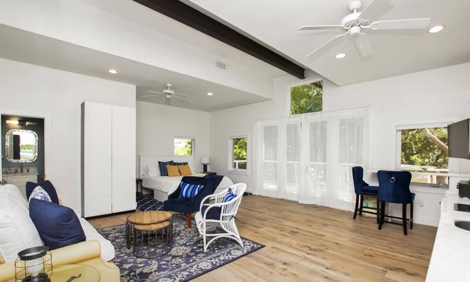 Islamorada House | Cozy Treetop Studio on Oceanfront Property with Pool and Boat Basin