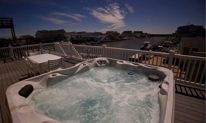 Tuckerton Beach House | Cozy waterfront home in an amazing community with pool and hot tub
