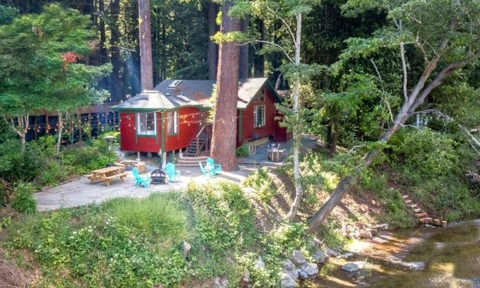 Cazadero Cabin | CozyCreekCabin-Swimming Hole!Cottage On Pristine Creek! Magical!WiFi/Pup/HtTb