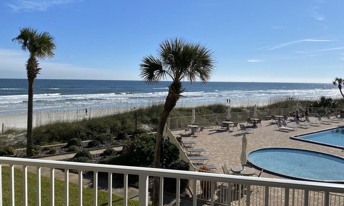 Crescent Beach Condo | Crescent Beach Retreat- Fully updated 2 BR/2BA Direct ocean views in Coquina!