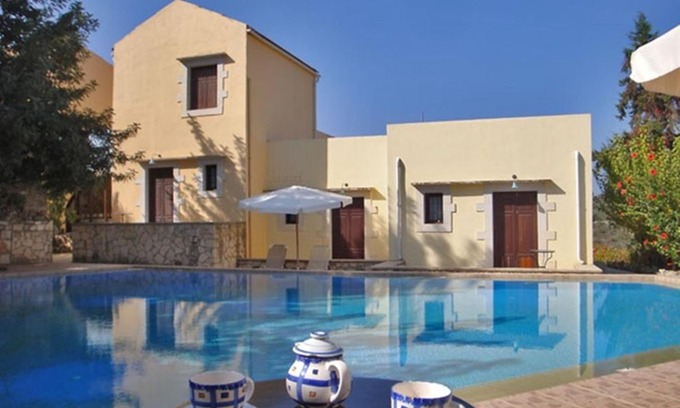 Douliana House | Crete holiday rental small village close to beaches -sharing a large pool