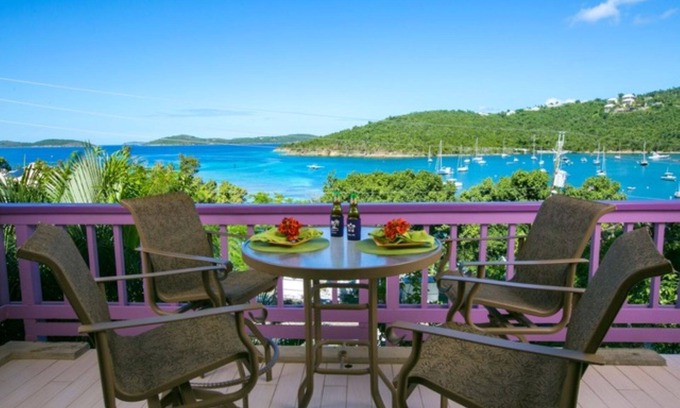 Great Cruz Bay Condo | Cruz Bay Vista - Lavender Hill One Bedroom Condo - Walk to town. Unit 4W