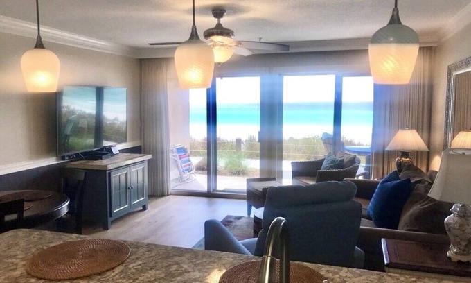 Crystal Beach Condo | Crystal Sands Beach - Beachfront and sweeping Gulf views + Miramar Beach nearby