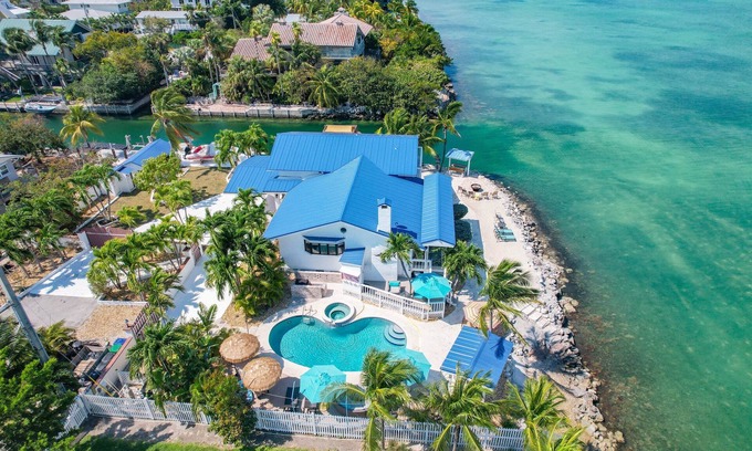 Big Coppitt Key House | Custom Pool home with Dazzling Ocean Views of the crystal clear Florida Keys waters!