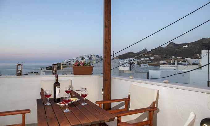 Naxos Town Apartment | Cycladic Sea view Mansion near the Castle