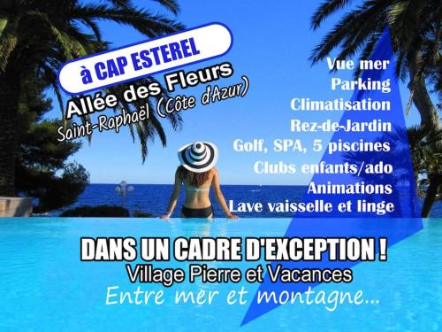 Cap Esterel Apartment | Dans un cadre d'exception, Vue mer panoramique à Agay Côte d'Azur, Village Vacances Cap Esterel, 2 chambres, avec jardin, golf, climatisation, Wifi, 5 piscines