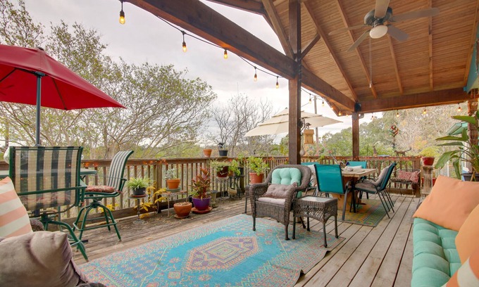 West Oak Hill House | Deck & Private Hot Tub: Pet-Friendly Austin Home