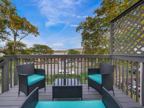 Newburgh Apartment | Deck View of Hudson River & Mt Beacon/Boho Suite