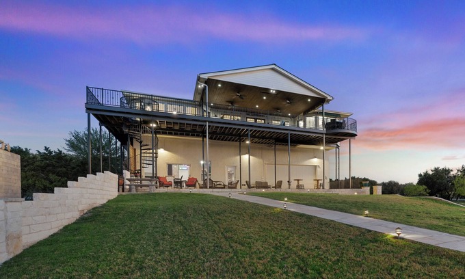 Highland Lake Estates House | Deep Waterfront~Boat Dock~Game Cave/Bar~Pavilion~Balcony, sleeps 15