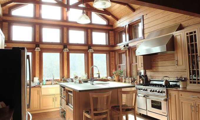 Damascus House | Delaware River Valley Waterfront Timberframe private mile shoreline on 154 acres