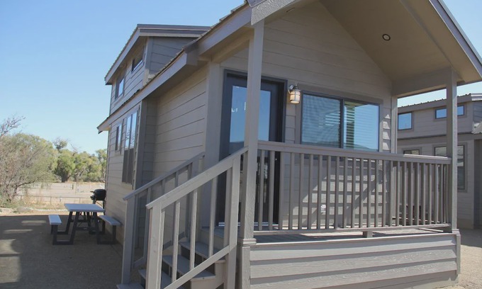Camp Verde Cabin | Deluxe Cabin Sleeps 6 (1 Bedroom w/loft and sofa sleeper) at Resort