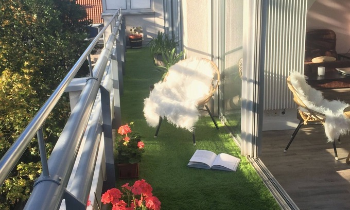 Saint Nicolas - Charles III - Ville vieille - Trois Maisons - Leopold Apartment | Design, bright and quiet, apartment with balcony - 1min Place Stan - 60m2