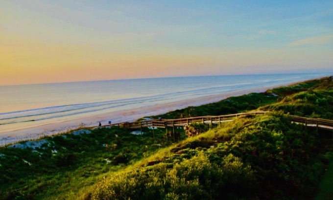 Crescent Beach Condo | Direct beachfront at Crescent Beach, Atlantic Ocean , Matanzas River