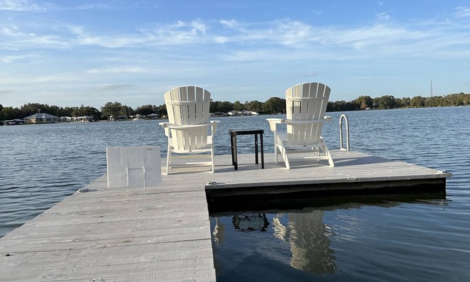 Lake Placid House | Direct Lake Access Home with Private Boat Ramp and Boat House w/lift