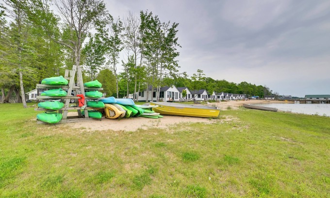 Cedarville Cabin | Dock & Beach Access: Lake Huron Cabin 11