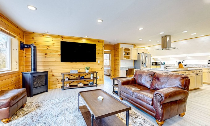 Rockwood Apartment | Dog-friendly apartment by Moosehead Lake with sprawling deck & firepit