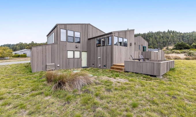 Sea Ranch House | Dog-friendly home with private hot tub, ocean/meadow views & shared pools