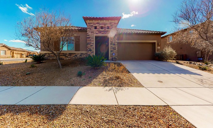 Oracle House | Dog-friendly home with central ac, enclosed yard, patio, hot tub, & WiFi