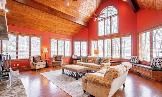 Blakeslee House | Dog Friendly, Lake Views, Private Dock & Cozy Fire Nights