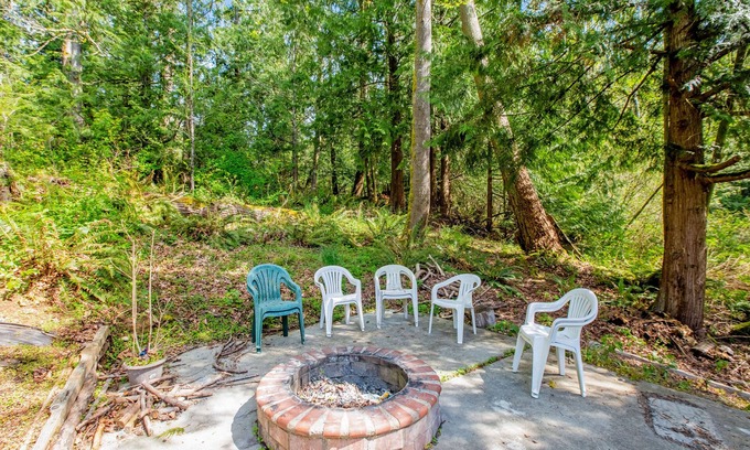 Big Lake House | Dog-friendly retreat with a large deck, hot tub, grill, firepit, and game room