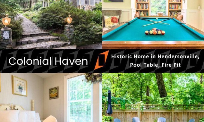 Hendersonville House | Dog Friendly~Sleeps 9~Firepit~Pool Table~$375 Free Activities Daily