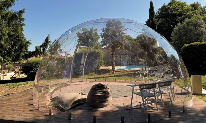 Chey House | Domaine Lucienne. An exceptional property with domes and pickleball court.