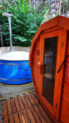 Rakow Apartment | Domek letniskowy całoroczny zalew Chańcza Willa Leśny Czar balia sauna
