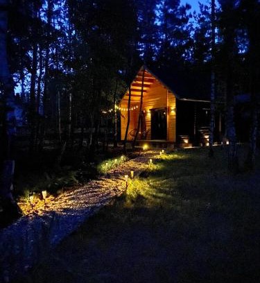 Lgin House | DOMEK W BRZOZACH nad jeziorem z balią na wyłączność
