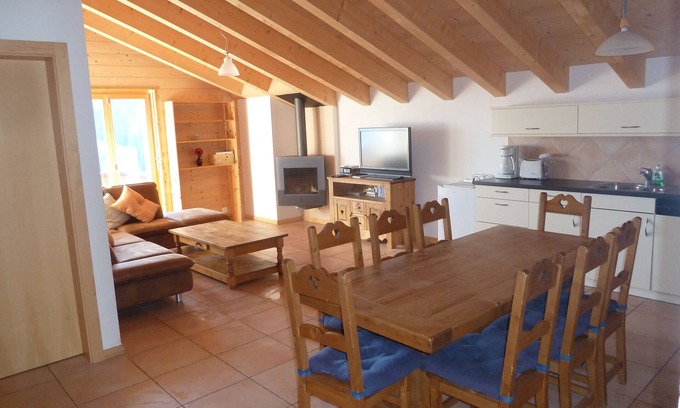 Champoussin Apartment | Doorstep skiing from a 'chocolate box' Swiss ski village.