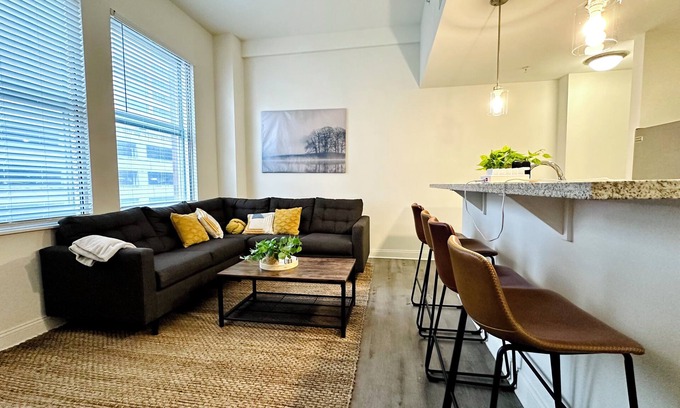 Market East District Apartment | Downtown 2 bedroom Oasis with free parking