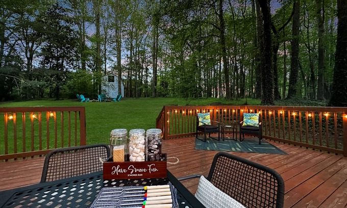 Alpharetta House | Downtown Boho Oasis w/Firepit & Game Rm w/Marvel Arcade, Sleeps 8, Wills Park