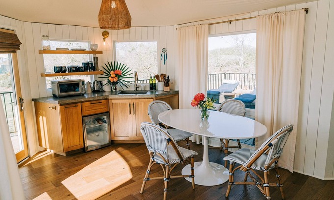 Fentress House | Dreamcatcher Safari Tent at Wahwahtaysee Resort on the San Marcos River