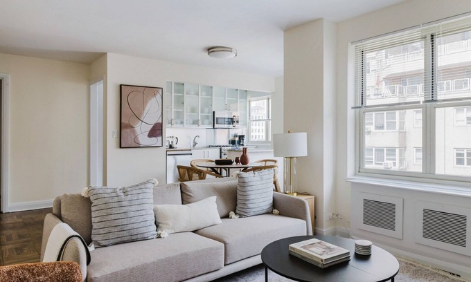 Midtown Apartment | Dreamy Murray Hill 2BR w/Coffee Bar, Gym, Lounge & W/D, by Blueground